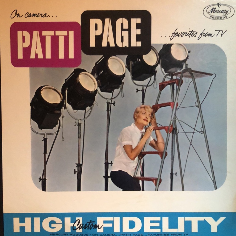 Patti Page On Camera Favorites From TV Vinyl Lp '59